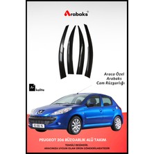 Arabaks Peugeot 206 Cam Rüzgarlığı 4'lü Takım Mugen Tip Dayanıklı Malzeme Kolay Montaj