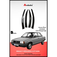 Arabaks Renault 9 Cam Rüzgarlığı 4'lü Takım (Mugen Tip, Dayanıklı Malzeme, Kolay Montaj)