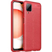 Alkar Ticaret Samsung Galaxy A12 Kılıf Auto Focus Kapak - Kırmızı