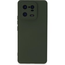 Alkar Ticaret Xiaomi Mi 13 Pro Kılıf Nano Içi Kadife Silikon - Koyu Yeşil