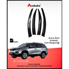 Arabaks Kia Sorento 2010 Cam Rüzgarlığı 4'lü Takım (Mugen Tip, Dayanıklı Malzeme, Kolay Montaj)