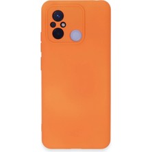 Alkar Ticaret Xiaomi Redmi 12C Kılıf Nano Içi Kadife Silikon - Turuncu