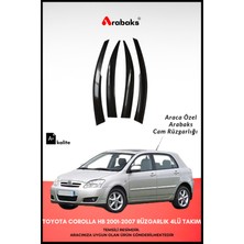 Arabaks Toyota Corolla Hb 2001-2007 Cam Rüzgarlığı 4'lü Takım (Mugen Tip, Dayanıklı Malzeme, Kolay Montaj)
