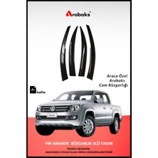 Arabaks Vw Amarok Cam Rüzgarlığı 4'lü Takım (Mugen Tip, Dayanıklı Malzeme, Kolay Montaj)