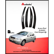 Arabaks Opel Astra G Cam Rüzgarlığı 4'lü Takım (Mugen Tip, Dayanıklı Malzeme, Kolay Montaj)