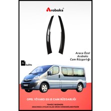 Arabaks Opel Vivaro 03-15 Cam Rüzgarlığı 2'li Takım (Mugen Tip, Dayanıklı Malzeme, Kolay Montaj)