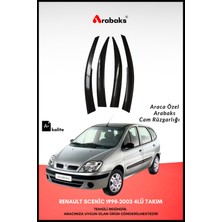 Arabaks Renault Scenic 1998-2003 Cam Rüzgarlığı 4'lü Takım (Mugen Tip, Dayanıklı Malzeme, Kolay Montaj)