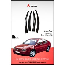 Arabaks Vw Bora 2001-2005 Cam Rüzgarlığı 4'lü Takım (Mugen Tip, Dayanıklı Malzeme, Kolay Montaj)