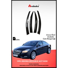 Arabaks Opel Insignia Cam Rüzgarlığı 4'lü Takım (Mugen Tip, Dayanıklı Malzeme, Kolay Montaj)