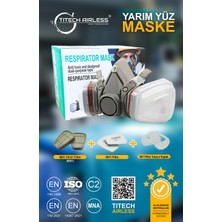 Titech Airless Yarım Yüz Maskesi
