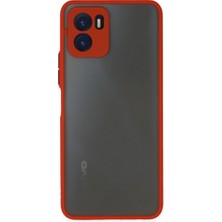 Alkar Ticaret Vivo Y15S Kılıf Montreal Silikon Kapak - Kırmızı