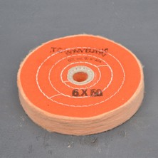 Torna Türk 6 x 60 x Delik 20 - 22 mm Turuncu Delik Polisaj Cila Bezleri - Polisaj Cila Keçesi ( 150 mm )