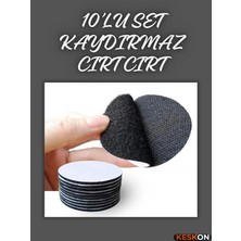 Keskon 10’lu Paket Kaydırmaz Cırt Sabitleyici | Halı, Kilim ve Koltuk Örtüsü Için Yapışkanlı ve Yıkanabilir