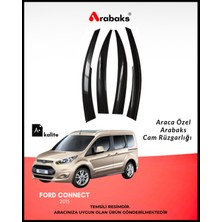 Arabaks Ford Conncet 2015 Cam Rüzgarlığı 4’lü Takım (Mugen Tip, Dayanıklı Malzeme, Kolay Montaj)