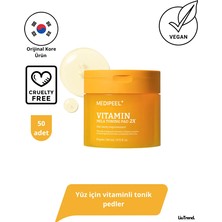 Medipeel Medıpeel Vitamin Mela Toning Pad 2x (50 Adet) Yüz Için Vitaminli Tonik Pedler