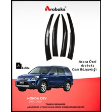 Arabaks Mugen Tip Cam Rüzgarlığı 4'lü Takım Honda CRV 2001-2006 Kolay Montaj Dayanıklı Malzeme Türkiye Menşeli
