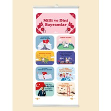 heptex Milli ve Dini Bayramlar Panosu Çıtalı Branda Baskı