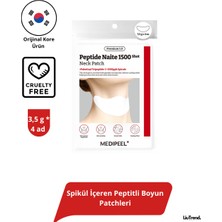Medipeel Medıpeel Premium Peptide Naite 1500 Shot Neck Patch 1 (3,5 G × 4 Adet) Spikül Içeren Peptitli Boyun Patchleri