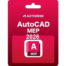 Autodesk AutoCAD MEP 2026 (Windows) - 1 PC 1 Yıl Autodesk Key + Kurulum Hizmeti