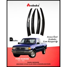 Arabaks Ford Ranger 1993-1998 Cam Rüzgarlığı 4'lü Takım Dayanıklı Malzeme Kolay Montaj ile Uyumlu
