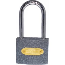 Nuveden Eko Gri Döküm Uzun Kancalı Asma Kilit 63MM