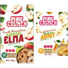 Pure Crunch Pure 2' Li Paket (Fırında Kurutulmuş Elma ve Armut)