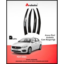 Arabaks Fiat Egea Cam Rüzgarlığı 4’lü Takım (Mugen Tip, Dayanıklı Malzeme, Kolay Montaj)