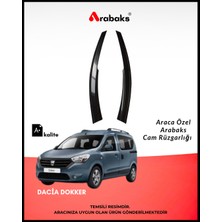 Arabaks Dacia Dokker Cam Rüzgarlığı 2’li Takım (Mugen Tip, Dayanıklı Malzeme, Kolay Montaj)
