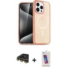 İlk El Grup Ieg™ iPhone 14 Pro Max Eksen Doku Koleksiyonu - Siyah Joko 5d Cam + Gold Raze Metal Kamera Lens