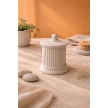 Pelius Organizer Kapaklı, Saklama Kutusu, Banyo, Makyaj Pamuğu, Kulak Çöpü, Takı ve Tütsü Düzenleyici