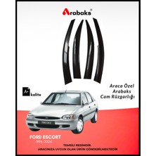 Arabaks Ford Escort 1996-2004 Cam Rüzgarlığı 2'li Takım Mugen Tip Dayanıklı Malzeme Kolay Montaj
