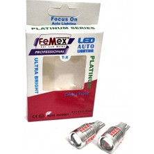 Femex Platinum Mercekli Kırmızı T15 W16W 3035 Chip 18SMD 10W LED Ampul Femex