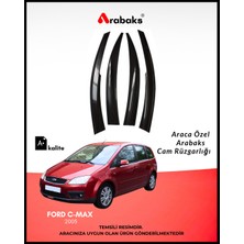 Arabaks Ford C-Max 2005 Cam Rüzgarlığı 4’lü Takım (Mugen Tip, Dayanıklı Malzeme, Kolay Montaj)