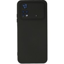 Alkar Ticaret Xiaomi Poco M4 Pro 4g Kılıf Nano Içi Kadife Silikon - Siyah