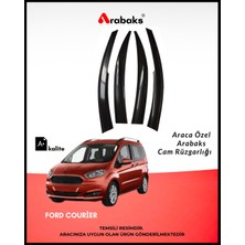 Arabaks Ford Courier Cam Rüzgarlığı 4'lü Takım Mugen Tip Dayanıklı Malzeme Kolay Montaj
