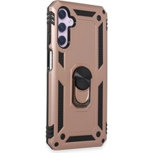 Alkar Ticaret Samsung Galaxy A24 4g Kılıf Sofya Yüzüklü Silikon Kapak - Rose