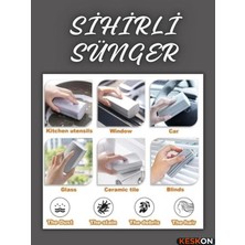 Keskon 1 Adet Çok Amaçlı Nemli Silgi Sünger | Sihirli Temizlik Süngeri | Toz ve Leke Emici