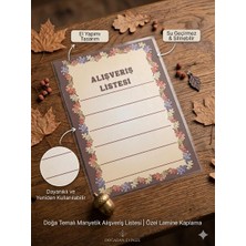 Tint and Treats Buzdolabı Alışveriş Listesi A5 – Laminasyonlu Yaz Sil – Magnetli – Yaz Sil Kalem Hediyeli