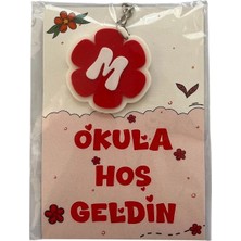 heptex Okula Hoşgeldin Hediyesi 3D Baskılı Anahtarlık 3 Adet