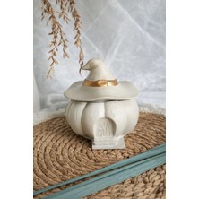 Pelius Şapkalı Balkabağı, Dekoratif Mumluk, Takı Kutusu, Dekoratif Obje, Biblo