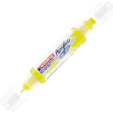 Edding Akrilik Kalem 3D Double Liner Fosforlu Sarı 065 (5 Li Paket)