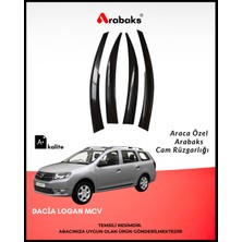 Arabaks Dacia Logan Mcv Cam Rüzgarlığı 4’lü Takım (Mugen Tip, Dayanıklı Malzeme, Kolay Montaj)