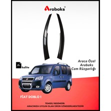 Arabaks Fiat Doblo 1 Cam Rüzgarlığı 2'li Takım (Mugen Tip, Dayanıklı Malzeme, Kolay Montaj)