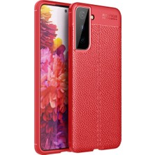 Alkar Ticaret Samsung Galaxy S21 Plus Kılıf Auto Focus Kapak - Kırmızı