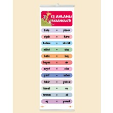 heptex Eş Anlamlı Kelimeler Panosu Çıtalı Branda Baskı
