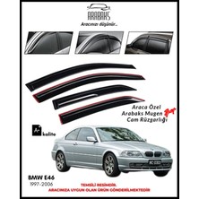 Arabaks Bmw E46 Cam Rüzgarlığı 4’lü Takım (1997-2006, Mugen Tip, Dayanıklı Malzeme, Kolay Montaj)