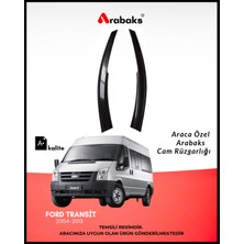 Arabaks Ford Transit 2004-2013 Cam Rüzgarlığı 2'li Takım (Mugen Tip, Dayanıklı Malzeme, Kolay Montaj)
