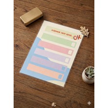 Tint and Treats Buzdolabı Alışkanlık Takip Listesi A5 – Laminasyonlu Yaz Sil – Magnetli – Yaz Sil Kalem Hediyeli