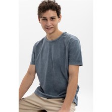 S-Ponder Erkek Uzun Düz %100 Pamuklu Bisiklet Yaka Sweatshirt