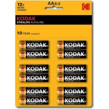 Nuveden Kodak 12 Adet Aa Xtralife Alkalin Kalem Pil